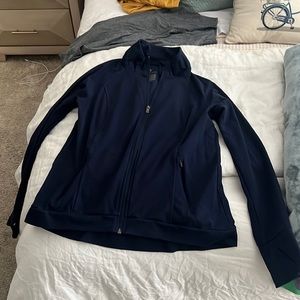 all in motion navy blue jacket. size large. great condition